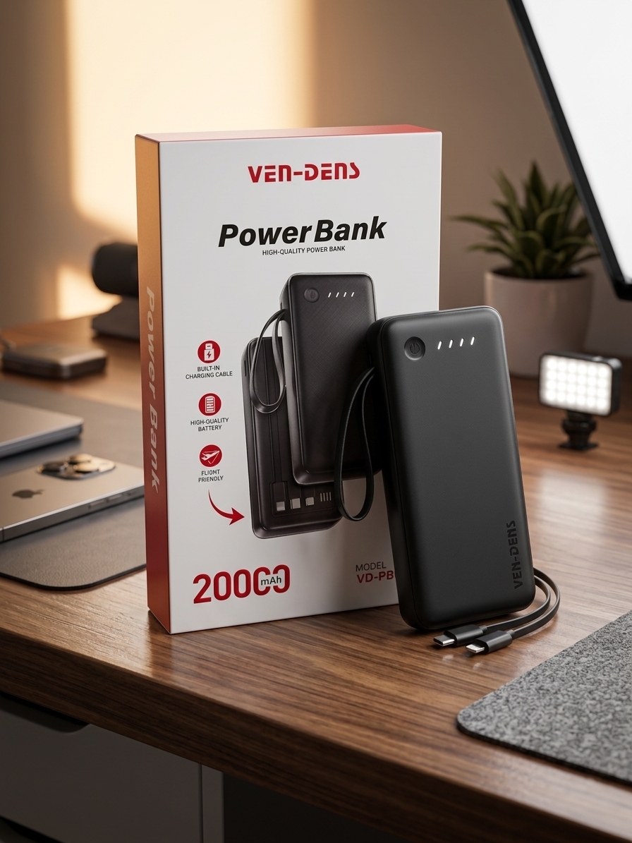 Orginal VEN-DENS Power Bank 20000mAh - Image 2