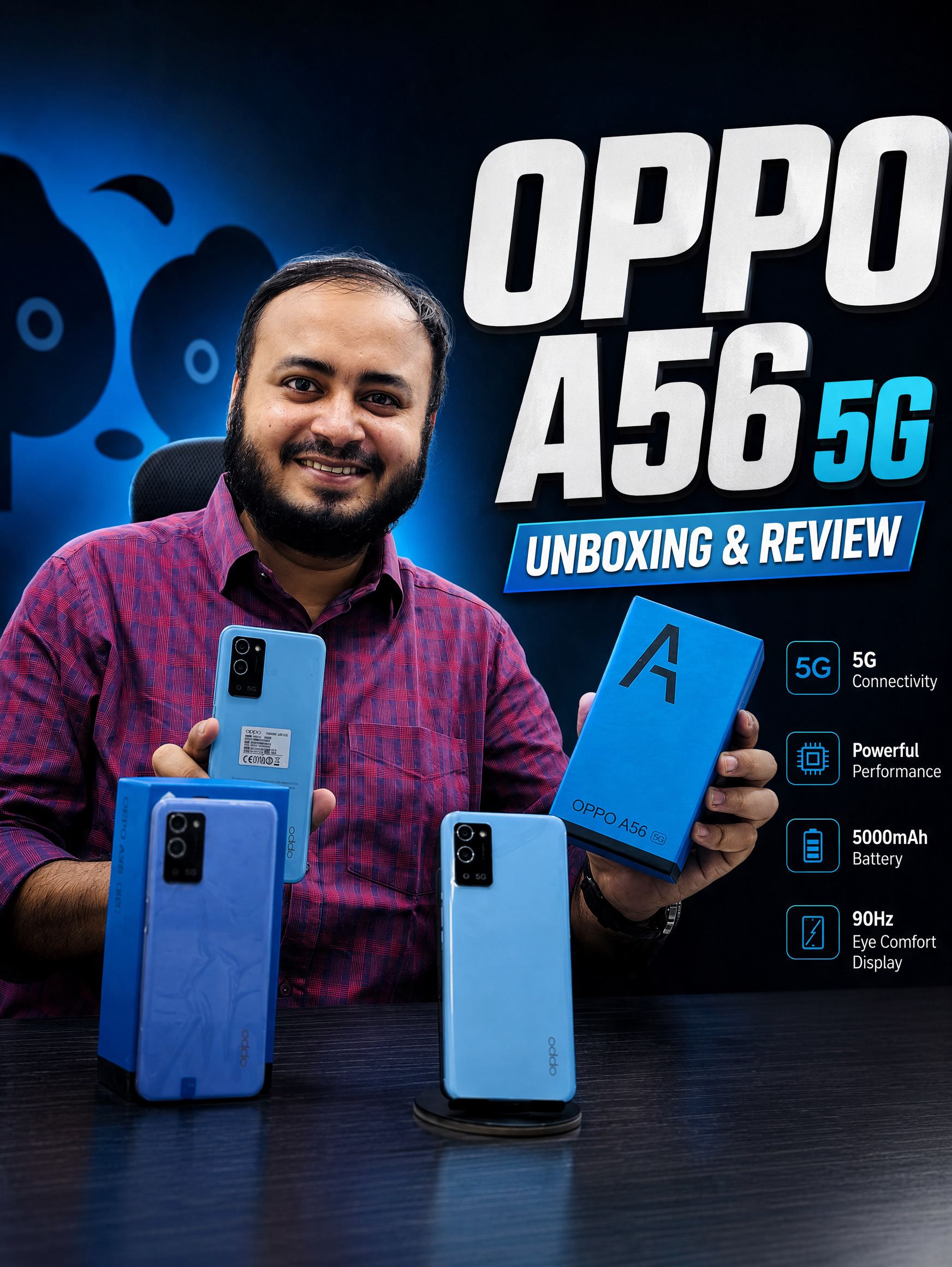 Oppo A56 5G (8GB/256GB) Smartphone